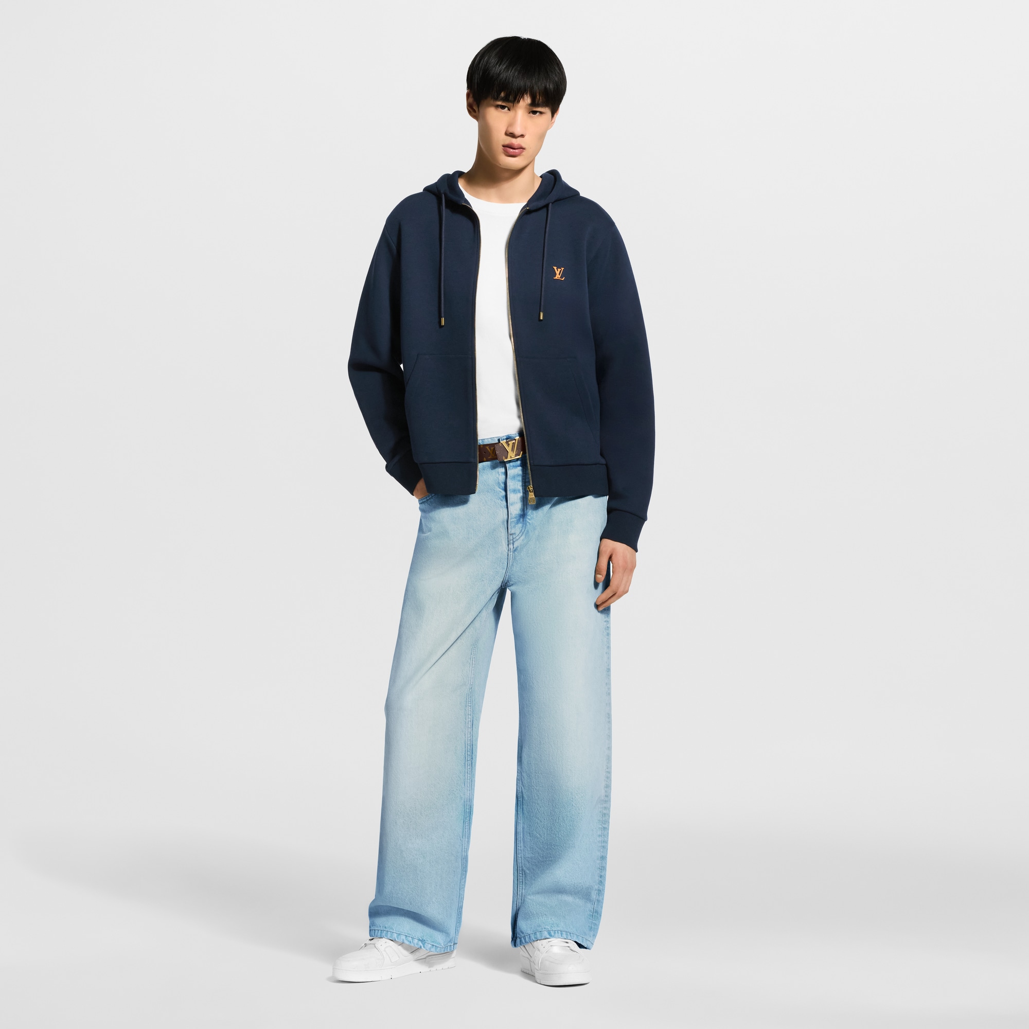 Zippered Hoodie With Signature - Ready-to-Wear 1AK7KG | LOUIS VUITTON